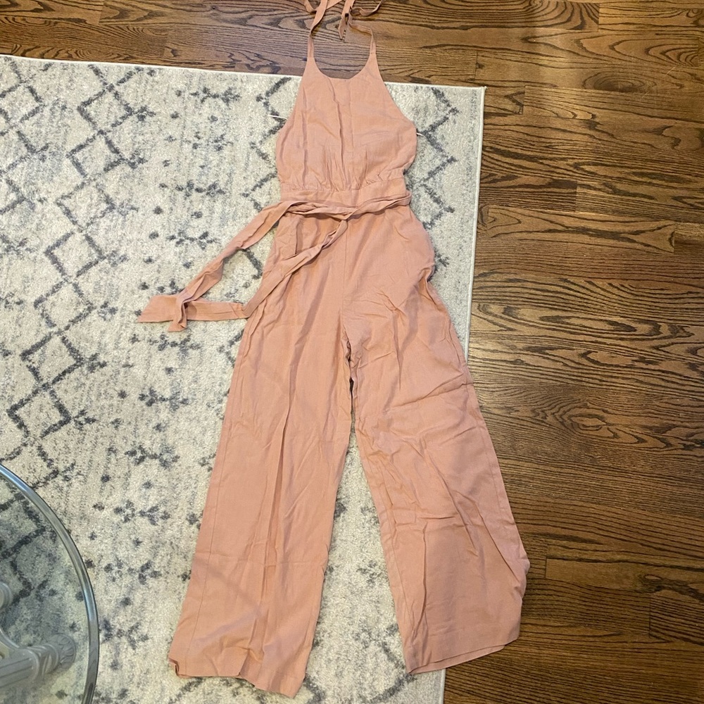 Zara blush jumpsuit